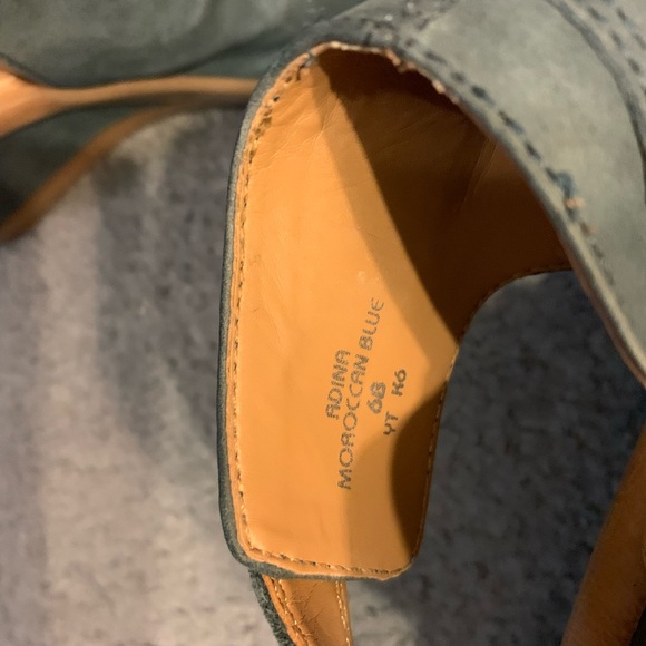 CLARKS Adina Moroccan Blue 6B Wedge - Picture 4 of 6